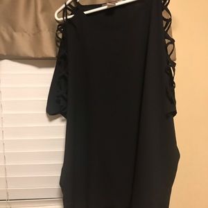 Women’s Black with Lattice Sleeves